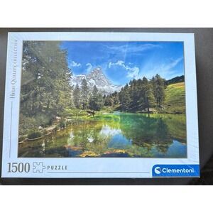 Clementoni 1500 Piece Puzzle Blue Lake Made in Italy New Sealed